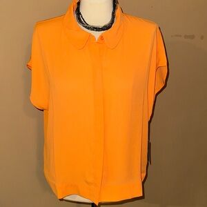 DKNY Bright Orange Women's Button Down Shirt